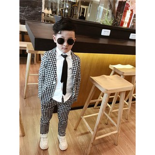 Set vest kẻ caro xuất Hàn hàng thiết kế cao cấp cực đẹp cho bé trai (video ảnh thật)