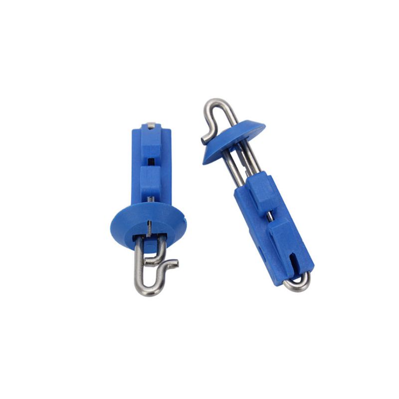 QQ Bộ 5 Khóa Nhựa Kim Loại Màu Xanh Dương Đơn Giản Tháo Gỡ Nhanh