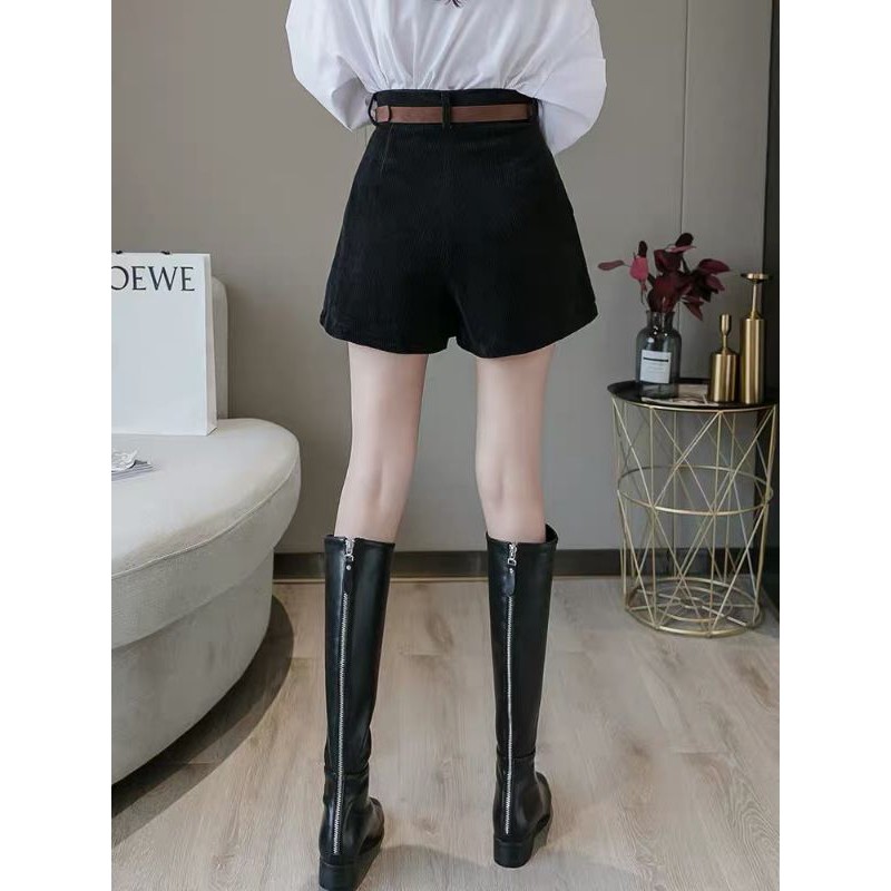 Quần Short Nhung Lưng Cao thời Trang cá tính | BigBuy360 - bigbuy360.vn