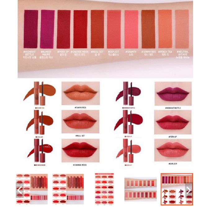 [ HOT - BẢNG MÀU MỚI ] SON 3CE VELVET LIP TINT CHÍNH HÃNG - VỀ THÊM 5 MÀU MỚI