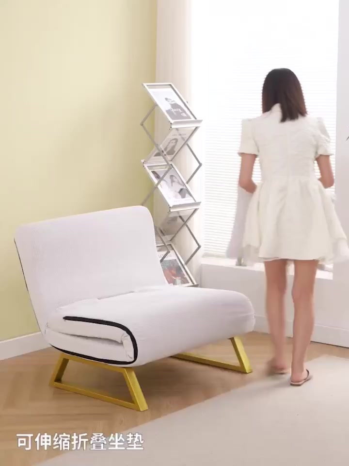 Ghế sofa giường gấp gọn khung thép có khóa kéo để WC,Giường sofa gấp ngọn vải nhung cao cấp chịu tải 400kg | BigBuy360 - bigbuy360.vn