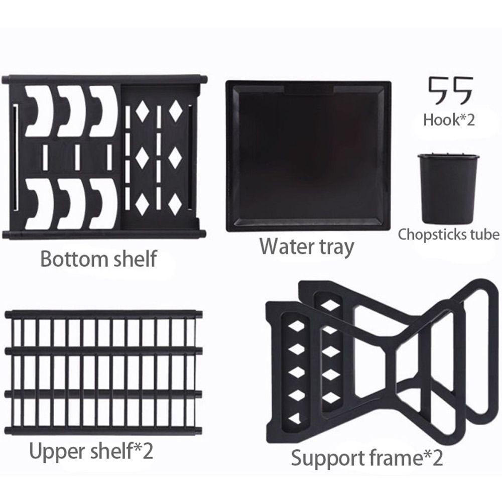 SUENIN Dish Drying Rack Multi-function Kitchen Tools Tableware Holder Filter Rack