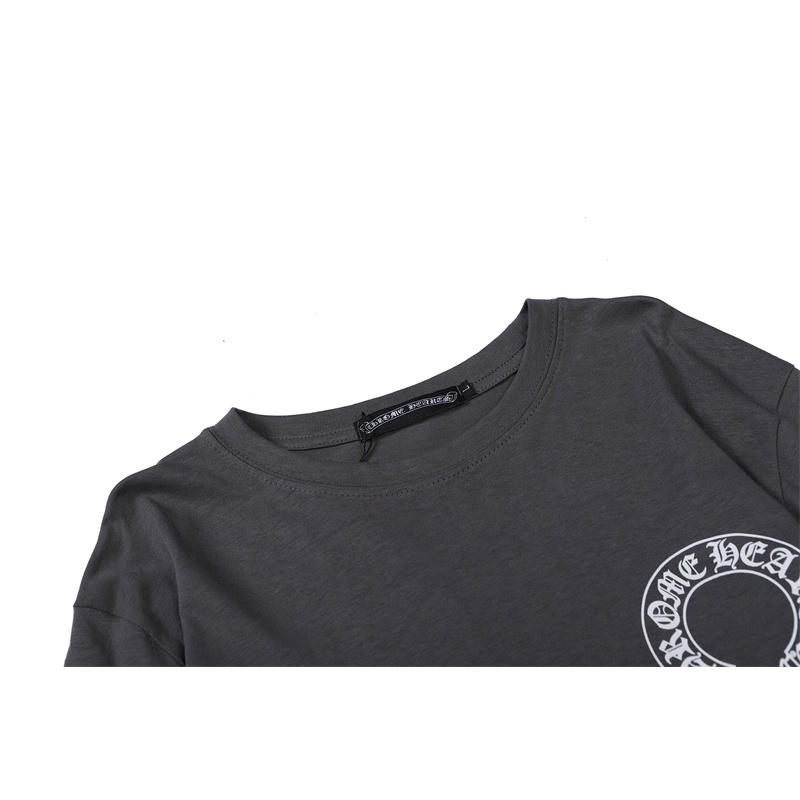 Áo Thun Cotton Tay Dài In Hình Chrome Hearts Cổ Điển Thời Trang Cho Nam Nữ