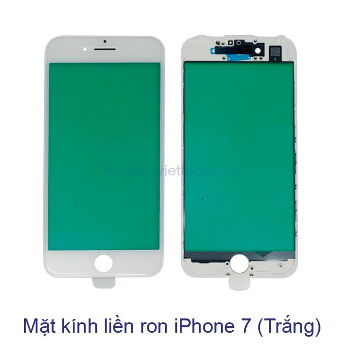 Mặt kính Liền Ron Ép Kính iP7 (Trắng/ Đen)