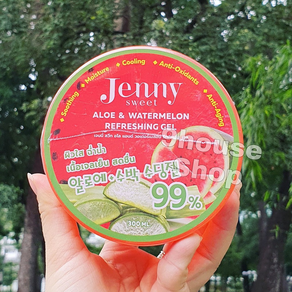 (Date7/22) 01 Hủ Gel Dưa Hấu &amp; Nha Đam JENNY SWEET Aloe &amp; Watermelon Refresing