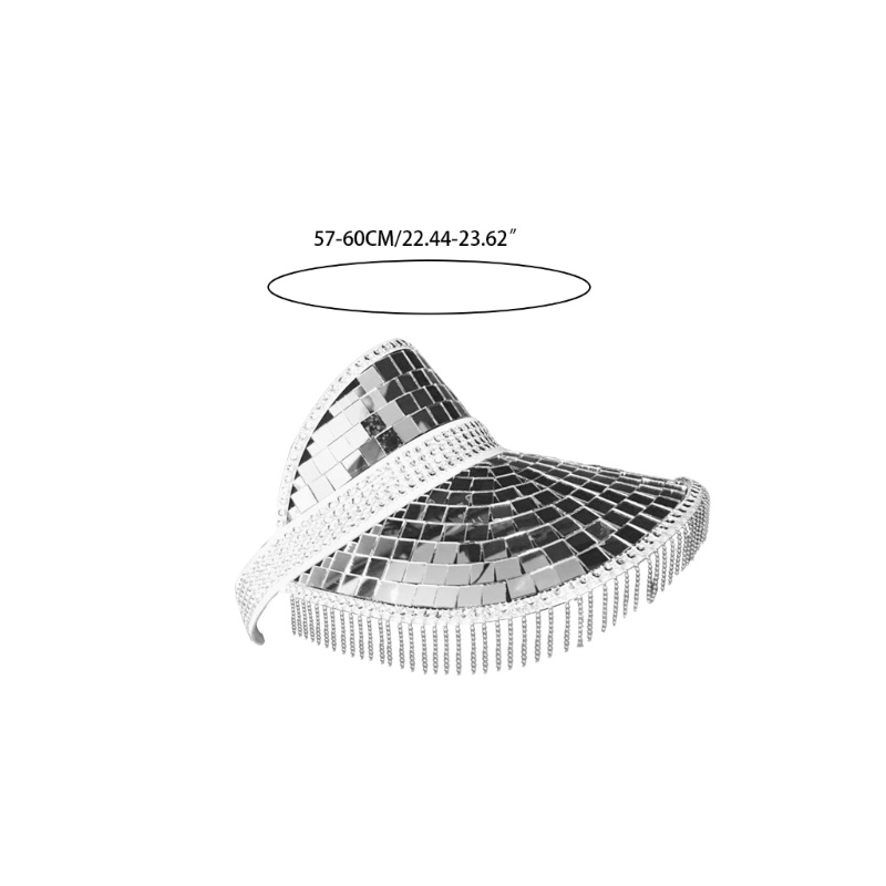 Nón Bucket Vành Rộng Lấp Lánh Thoáng Khí Thời Trang Unisex