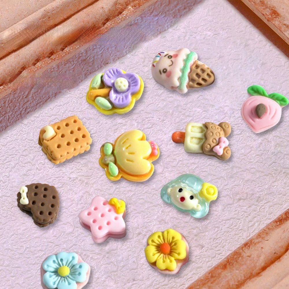 Phụ Kiện Trang Trí Móng Tay Nghệ Thuật 3D Hình Hoạt Hình Bằng Nhựa Resin DIY