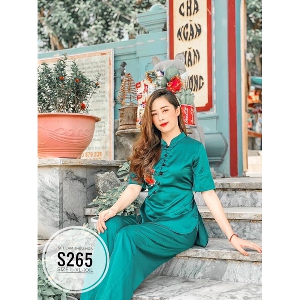 Bigsize Set bộ thêu hoa S265