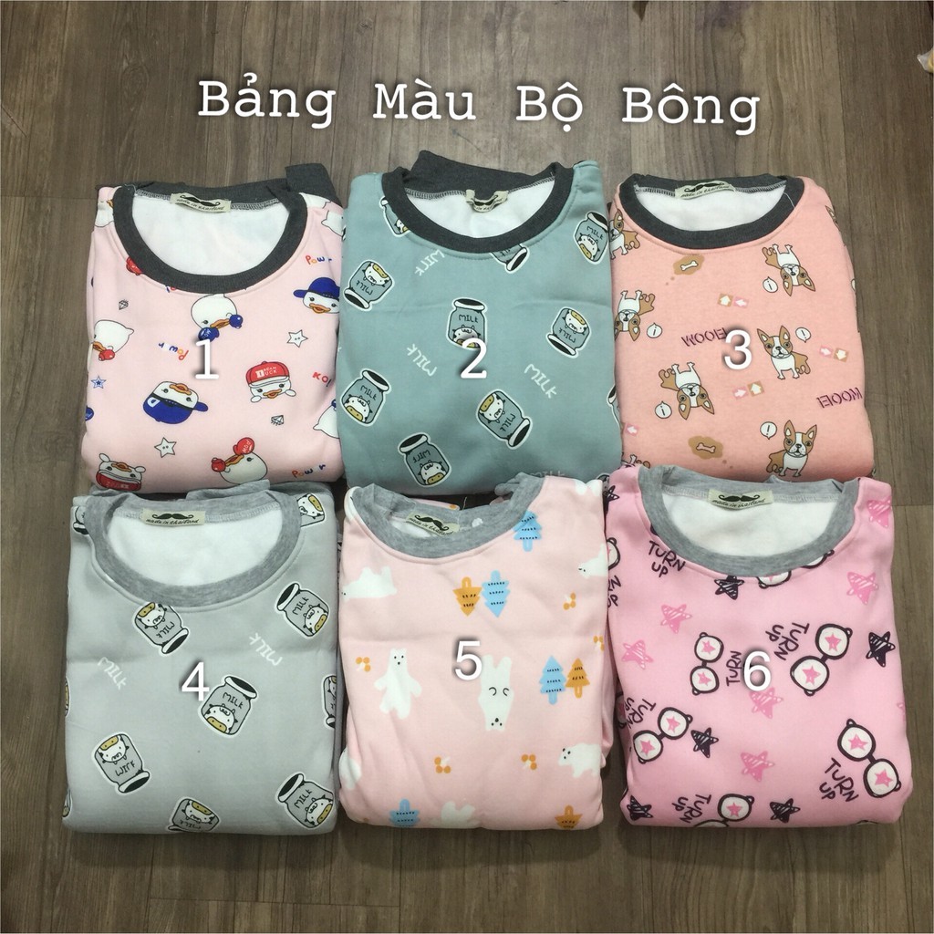 Bộ Ngủ Nỉ Bông Nhiều Màu Siêu Ấm | BigBuy360 - bigbuy360.vn