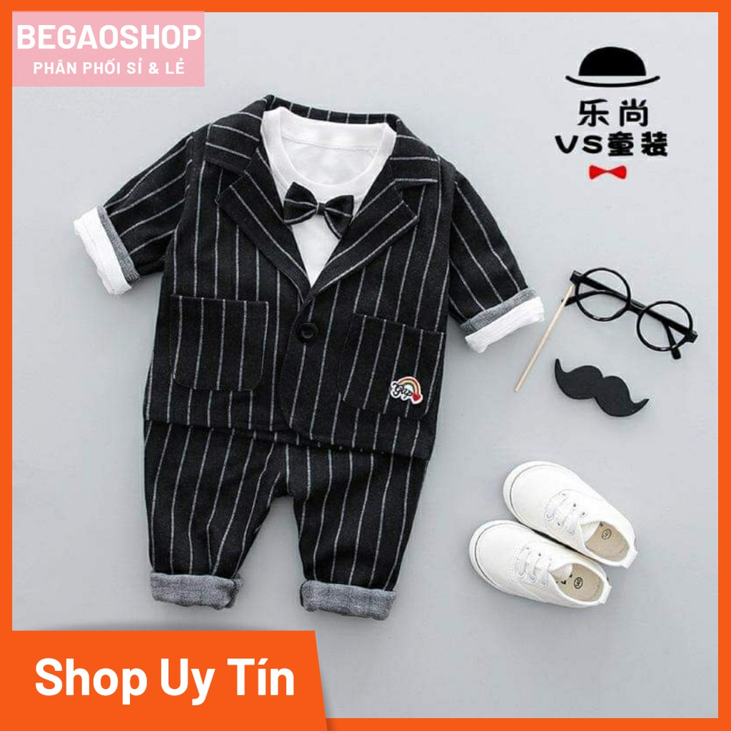 Vest bé trai BabyGao 3 chi tiết cho bé mặc Tết , đi tiệc ( Hàng cao cấp )