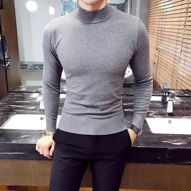 BÁN SỈ ÁO LEN NAM CỔ 3p | BigBuy360 - bigbuy360.vn