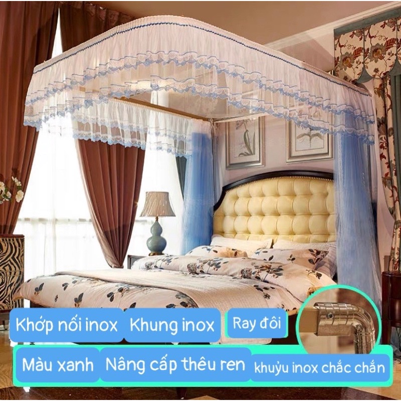 Màn/Mùng khung inox không khoan tường cao cấp A27