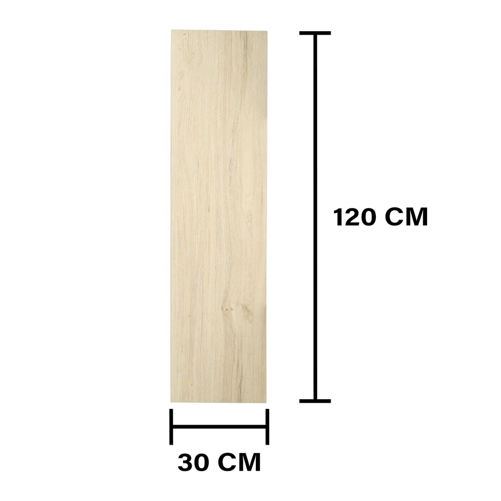 HomeBase STACKO Kệ gỗ trang trí treo tường Thái Lan W30xD120xH1.6cm màu gỗ sồi