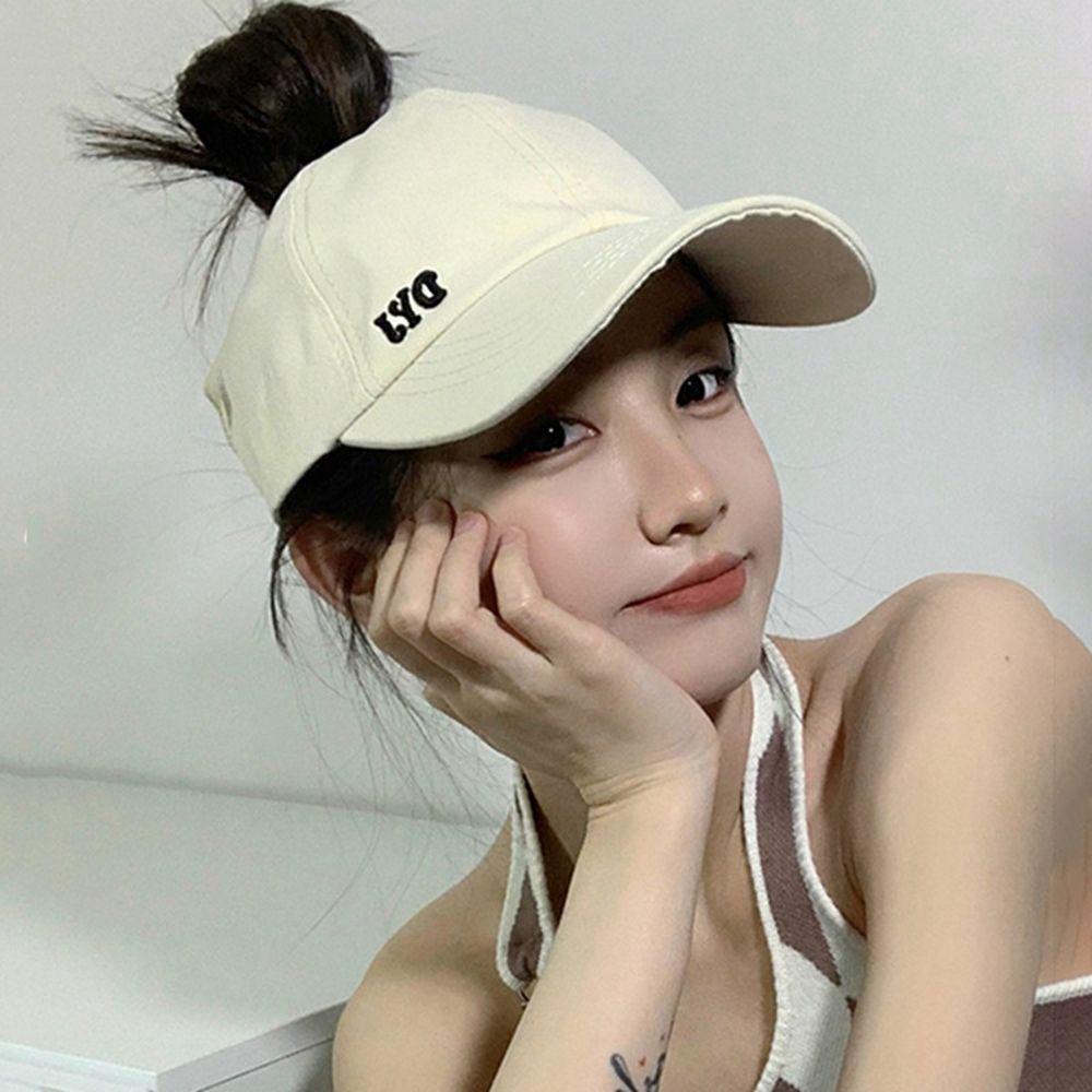 QQMALL Mũ Lưỡi Trai Nửa Đầu Có Thể Điều Chỉnh Kích Cỡ Phong Cách Hàn Quốc Thời Trang Unisex
