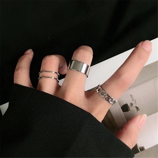 Ring European and American Hip Hop Personality Street Opening Ring Set