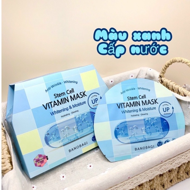 Mặt nạ BNBG giấy viên thuốc , Mặt nạ Banobagi dưỡng da giúp trắng da bổ sung Vitamin A B C E | WebRaoVat - webraovat.net.vn