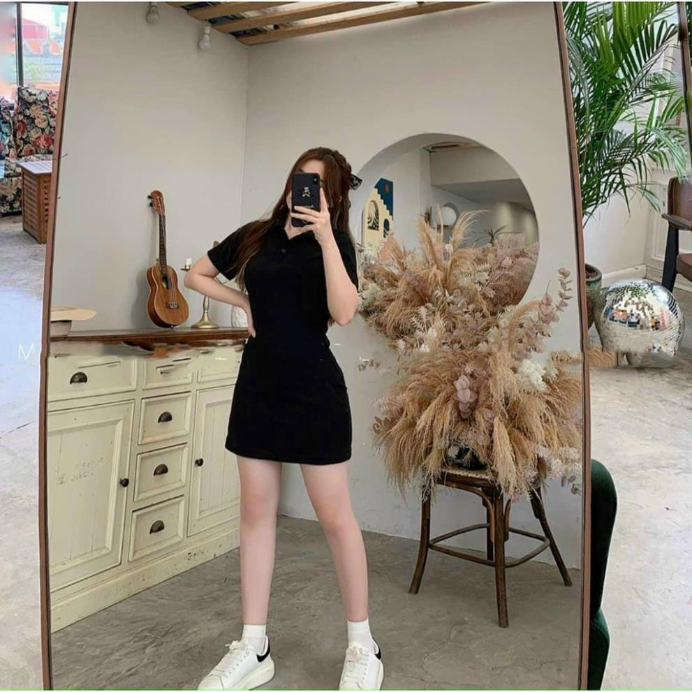 HÀNG LOẠI 1. 💃 Đầm Nữ Polo Chất Cotton Dáng Body Tay Ngắn. H.ANNN. Váy Polo Body Cotton 3 Màu | BigBuy360 - bigbuy360.vn
