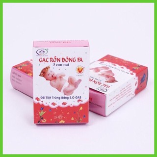 Set 5 gạc rốn Đông Fa cho bé, 1 hộp 3 cái - PK5