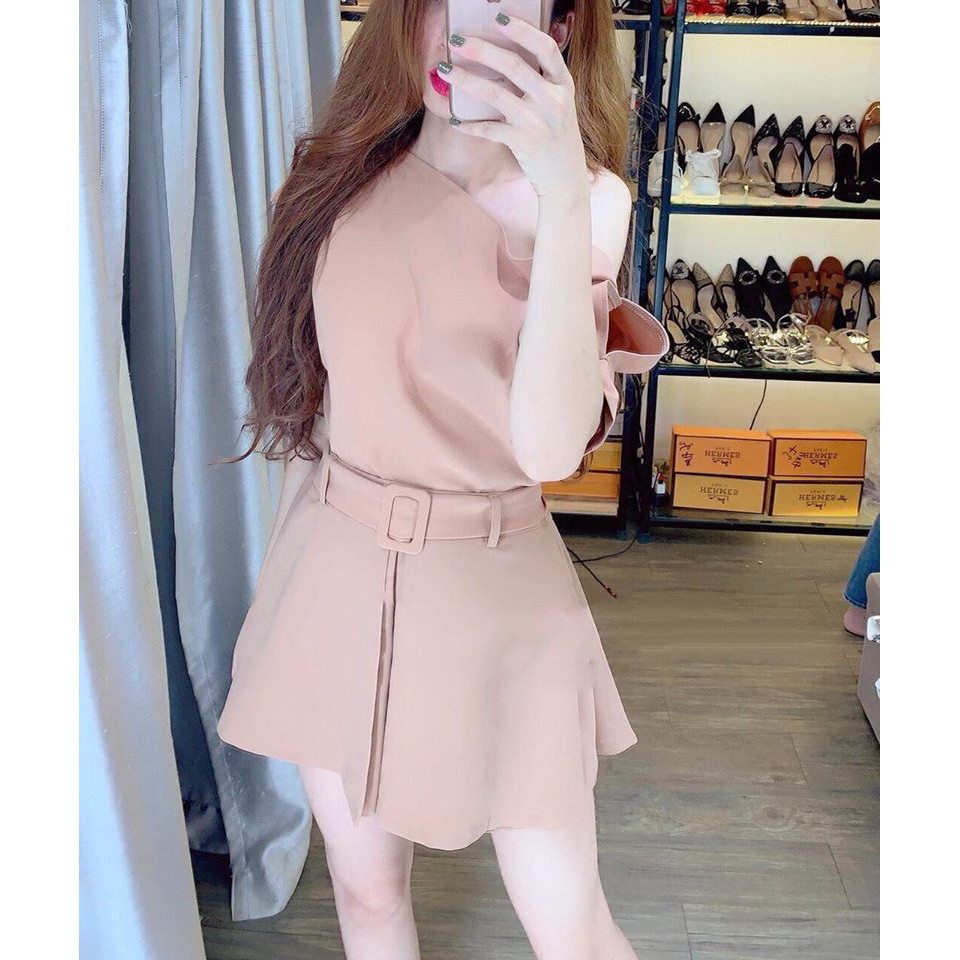 Set áo lệch vai