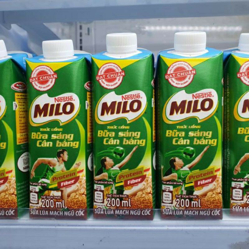 Thùng 24 hộp sữa milo có nắp vặn 200ml siêu ngon