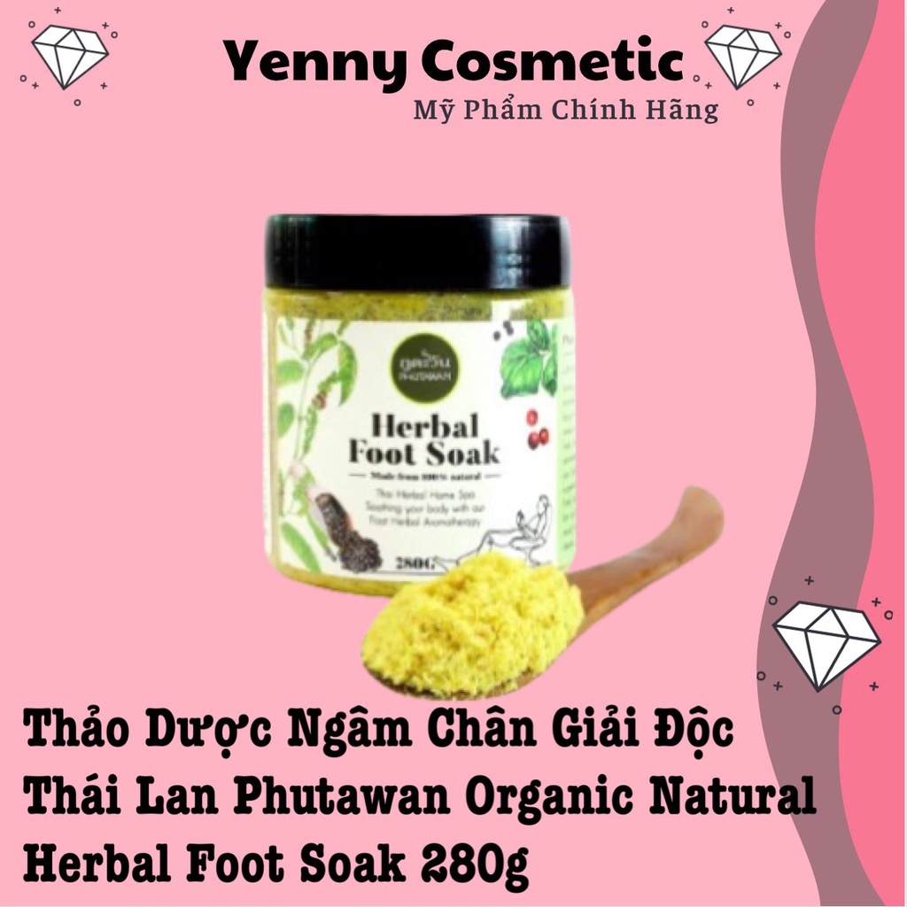 Thảo Dược Ngâm Chân Giải Độc Thái Lan Phutawan Organic Natural Herbal Foot Soak 280g