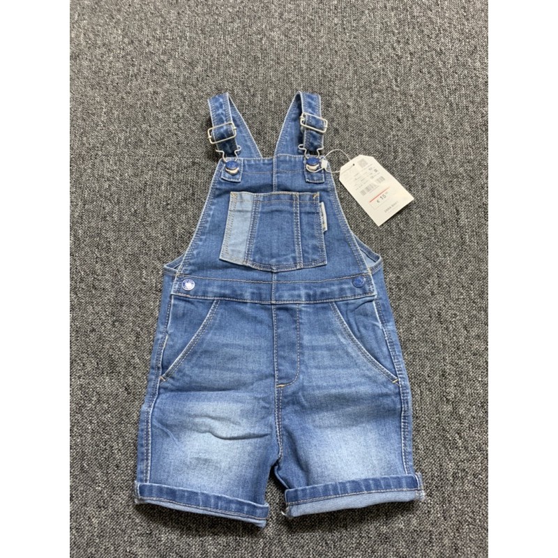 Quần yếm đùi Zara size 9/12m-4/5y