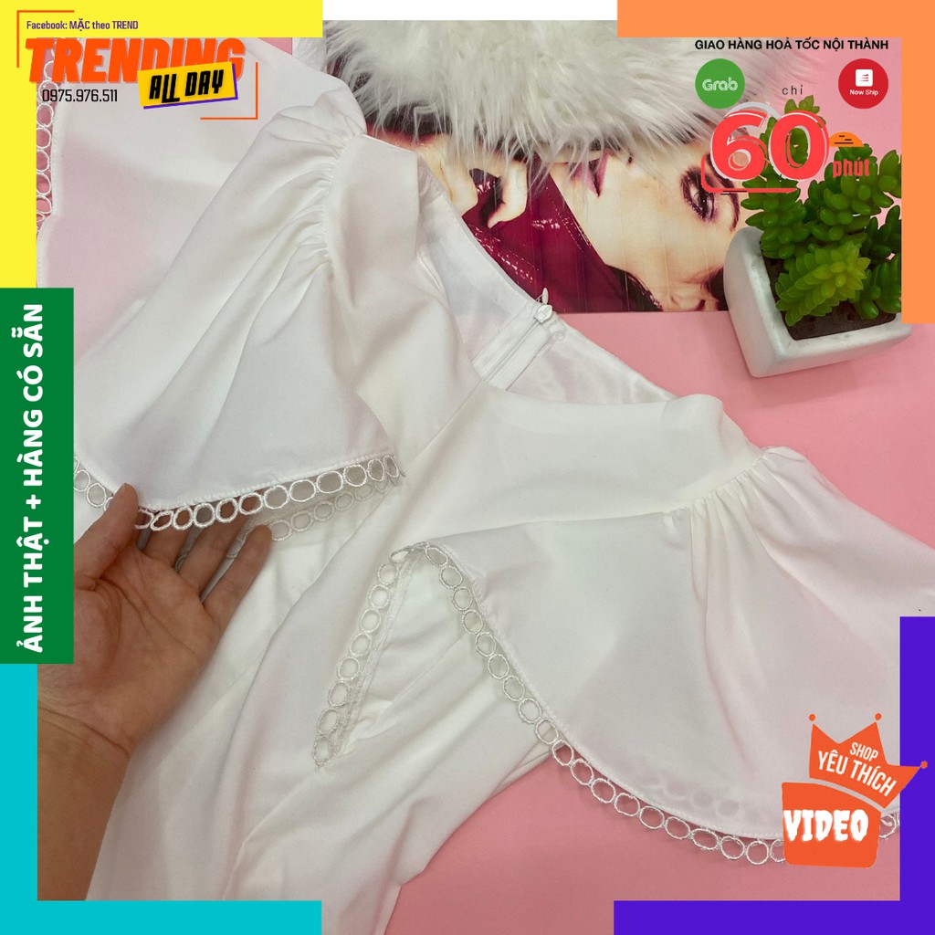 Đầm Dáng Dài, Đầm Xoè Tay Cách Điệu, Cổ Tim, Viền Ren, From Chuẩn mặc Auto Xinh Đẹp ạ. | BigBuy360 - bigbuy360.vn