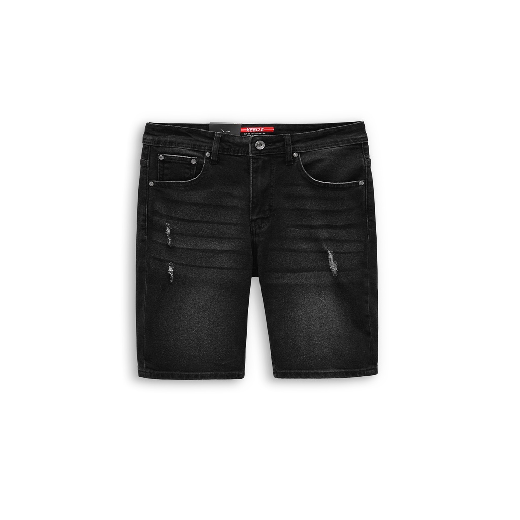 Quần short jean nam HEBOZ 4M, kiểu rách thời trang năng động co dãn thoải mái - 00001157
