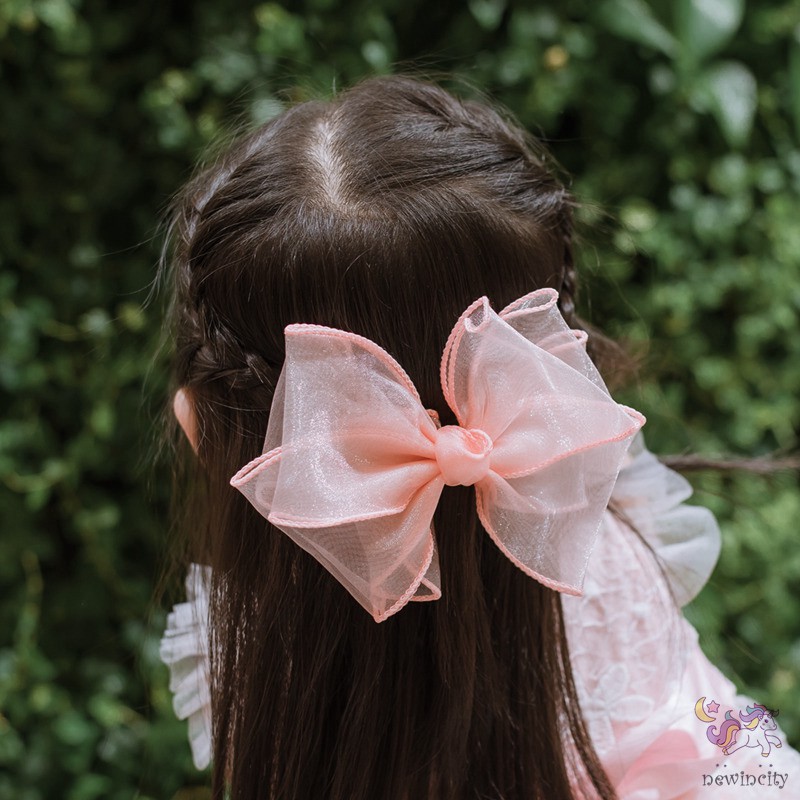 Kẹp Nơ Xinh Xắn Phong Cách Hàn Quốc Cho Bé Gái