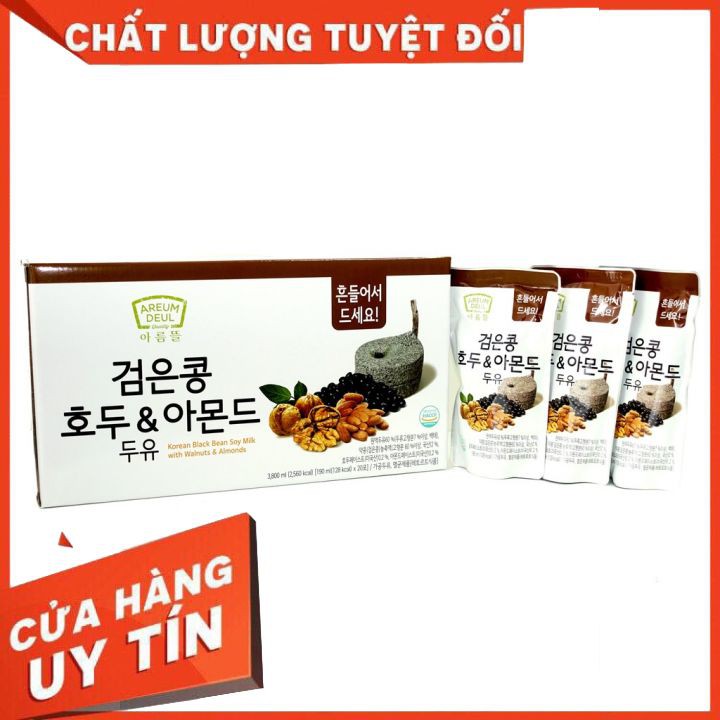 Sữa Óc Chó Hạnh Nhân Đậu Đen (20 bịch  x 190ml)