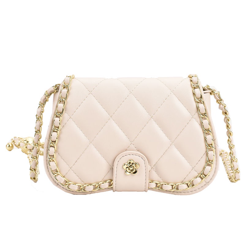 Túi Đeo Vai Hình Vuông Cỡ Nhỏ Phối Dây Xích Thời Trang Cho Nữ