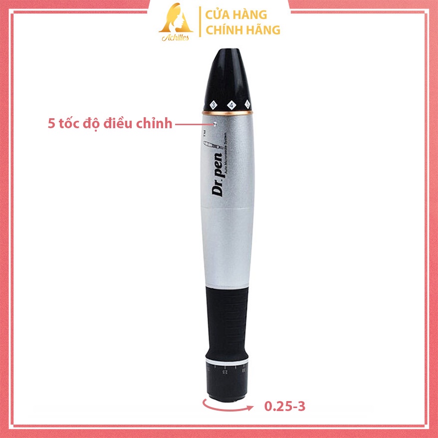 Máy phi kim Dr Pen A1 - Máy phi kim Dr Pen Bạc Spa (tặng kim nano)