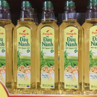 Thùng 12 chai dầu nành tường an (chai 1 lít)