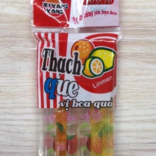 Thạch que trái cây (20 chiếc)