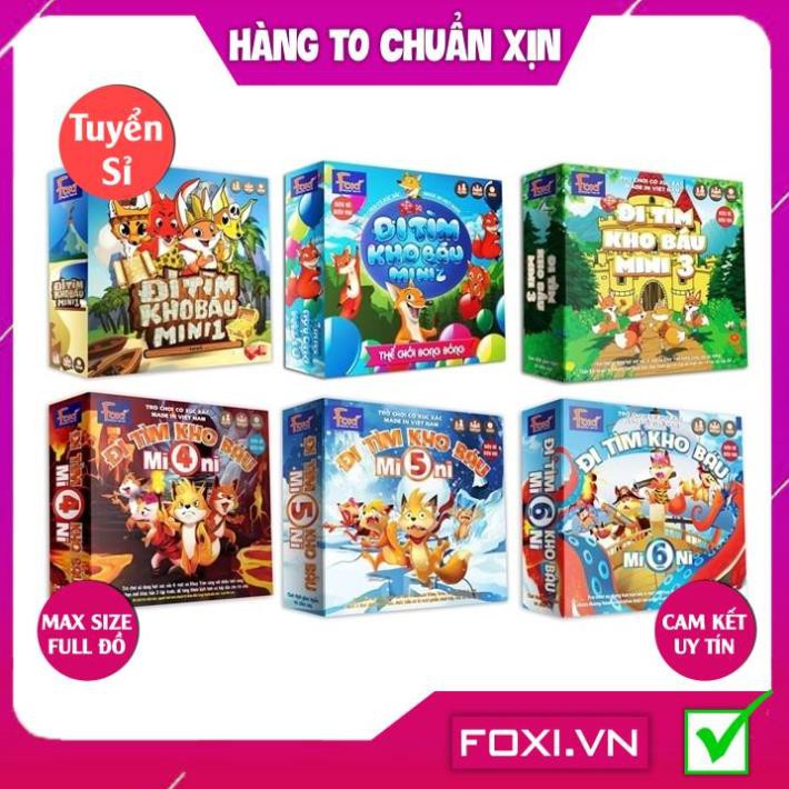 [FREESHIP HÀNG ĐẸP] Board game-Đi tìm kho báu mini 5 Foxi-trò chơi chiến thuật-hài hước-siêu lầy-bổ ích và lý thú