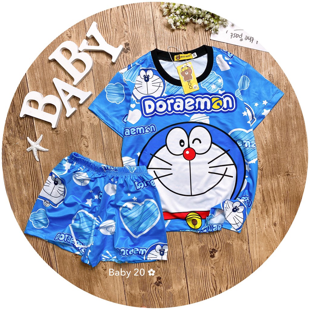 [ Mã FAMAYWA2 giảm 10K đơn 50K] Đồ Bộ Pijama Thun Baby SIZE 20-30KG Tay Ngắn Quần Đùi Họa Tiết Hoạt Hình Dễ Thương