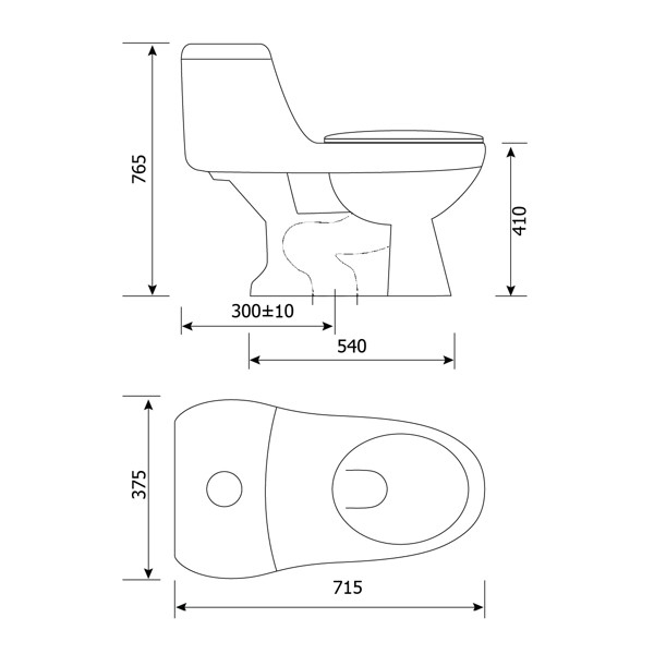 BÀN CẦU LIỀN KHỐI HC 1019 KÈM NẮP RỬA CƠ THÔNG MINH - BẢO HÀNH 2 NĂM