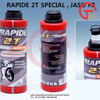 DẦU NHỚT ĐỘNG CƠ XE 2 THÌ CAO CẤP RAPIDE 2T SPECIAL – JASO FB 1L