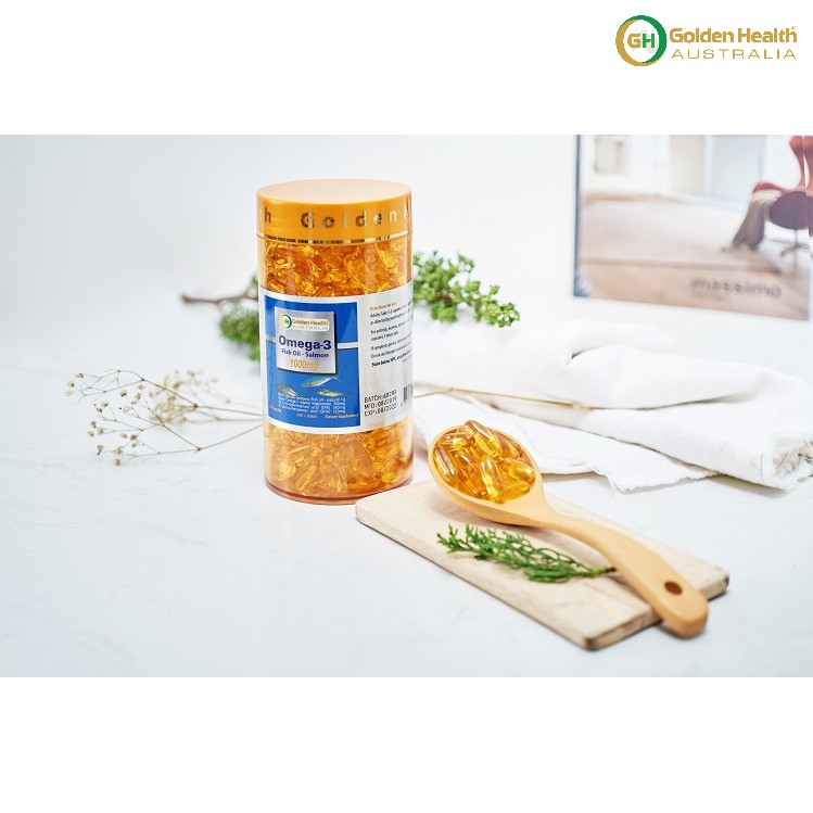 [GOLDEN HEALTH] Viên uống dầu cá hồi Omega-3 - Salmon Fish Oil Omega3 1000mg hộp 365 Viên | BigBuy360 - bigbuy360.vn