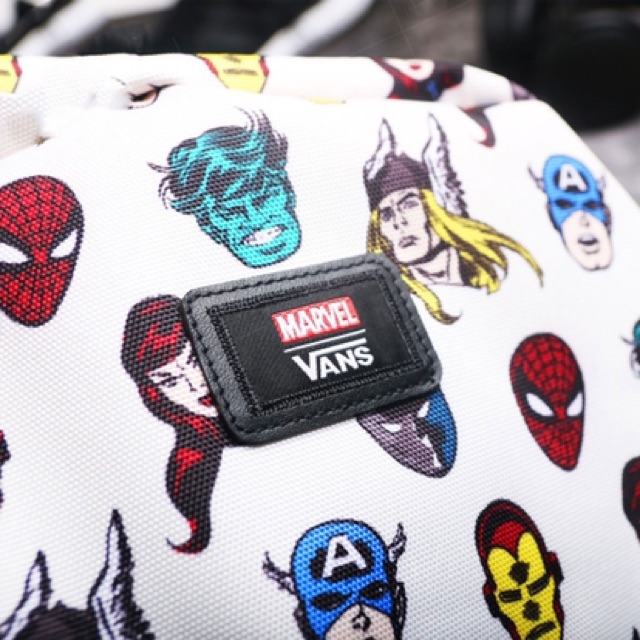 Balo Vans Marvel chính hãng BLACK/WHITE