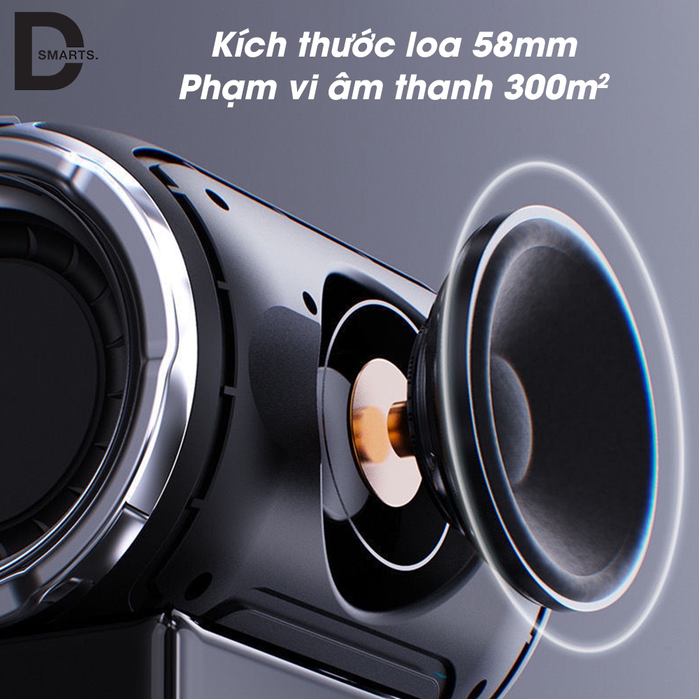 Loa Bluetooth 5.0 Claison 519 Hỗ Trợ Thẻ Micro SD &amp; USB &amp; AUX 1 Loa TREBLE + 2 Loa BASS Tặng Micro Hát Karaoke