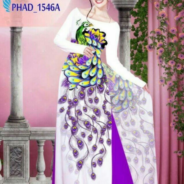 Combo vải áo dài in 3D