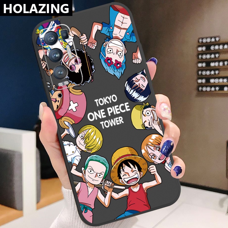 Ốp Điện Thoại Cạnh Vuông In Hình Luffy One Piece Cho OPPO Reno6 Z 5G Reno 5 Pro 4 3 Reno2 Z F A95 5G A76 A96 4G
