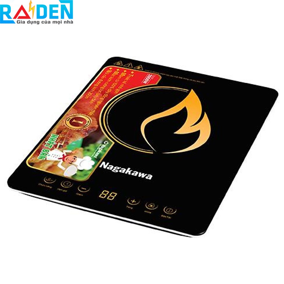  Bếp điện từ mâm đồng 2200W Nagakawa NAG0702 kèm nồi inox size 30cm