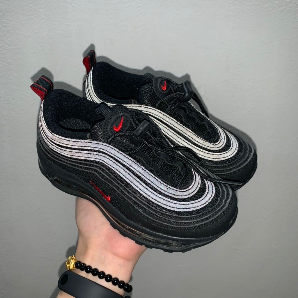 Giày Thể Thao Nike Air Max 97 Size: 28-35 3m Phản Quang Phong Cách Thể Thao Cho Trẻ