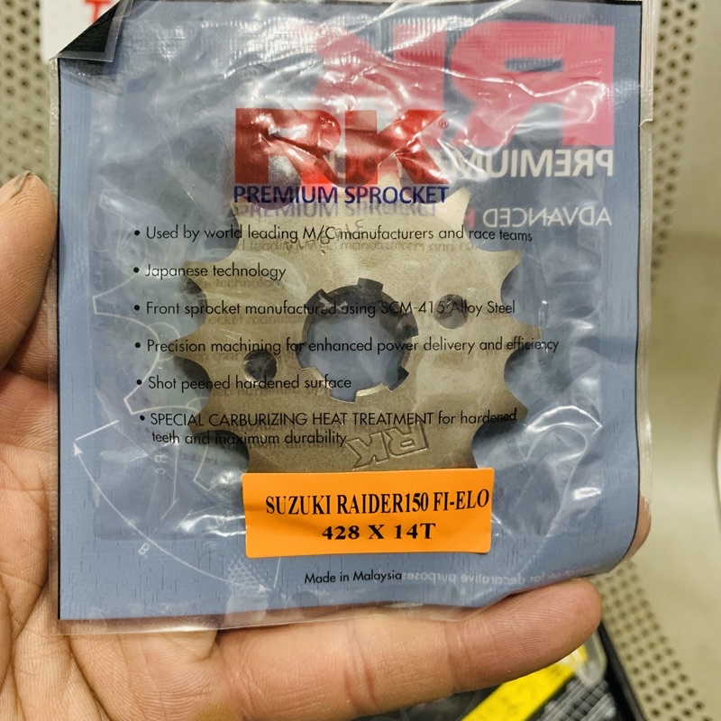 Suzuki Raider Fi O-Ring Chain Kit Bộ Nhông Dĩa Sên Đen Phốt Cao Su Thông Số Zin Chính Hãng RK - Japan