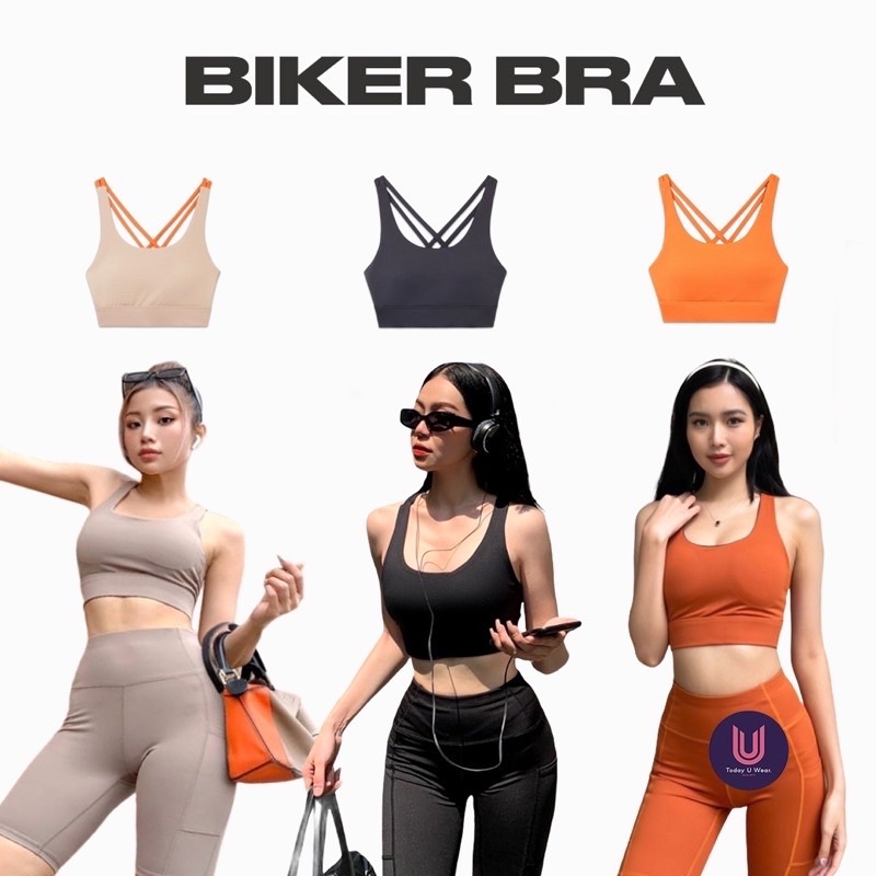 [BEST SELLER] Áo Thể Thao Tập Gym Yoga Biker Top ( Có mút, không gọng, co giãn và ôm form tốt)
