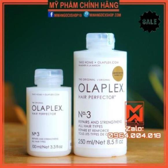 FREESHIP1 ✅[RẺ VÔ ĐỊCH] PHỤC HỒI LIÊN KẾT TÓC OLAPLEX HAIR PERFECTOR NO3 100 - 250ML SIÊU PHỤC HỒI TÓC HƯ TỔN > MS5