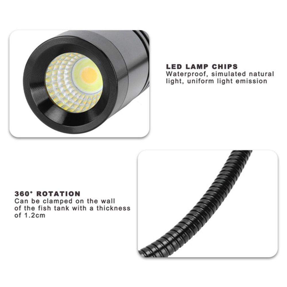 Đèn Chiếu Sáng Trang Trí Bể Cá 3w 5w 7w Điều Khiển Từ Xa
