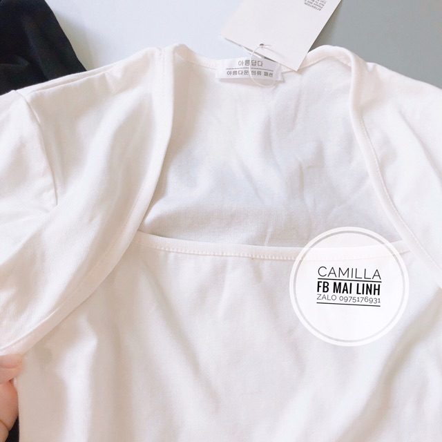 ⚡️BAN SI⚡️Áo cổ vuông hot trend chất zip dày dặn❤️[AO DAI TAY]❤️[AO THU DONG]❤️[AO CO VUONG]❤️[AO COTTON]❤️ | BigBuy360 - bigbuy360.vn